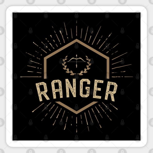 Ranger Character Class Tabletop Roleplaying RPG Gaming Addict Sticker by dungeonarmory